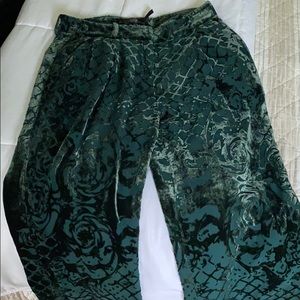 Balmain x H&M Green Velvet Pants